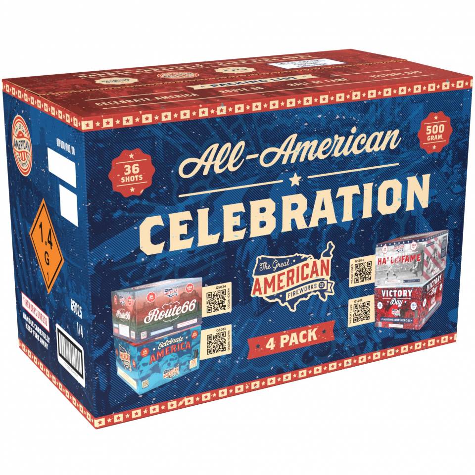 All American Girl - Fireworks and Heart Mens Cotton Trunk